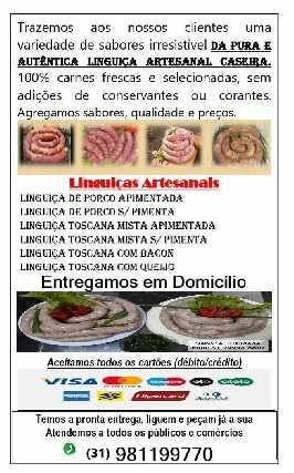 Foto 1 - Deliciosas e saborosas linguias caseiras