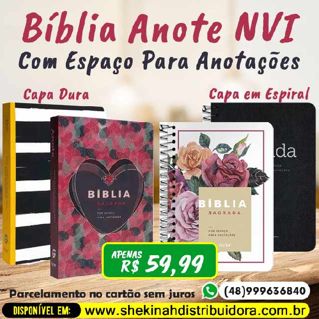 Bíblia anote nvi - com espaço para anotações